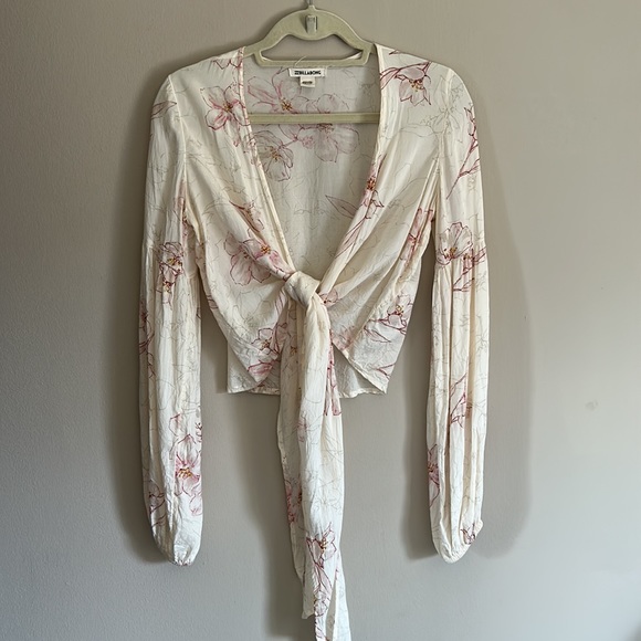 Billabong floral wrap long sleeve top - Picture 5 of 5